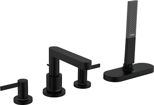 hansgrohe Wannenarmatur Finoris, für 2 Funktionen, Mattschwarz