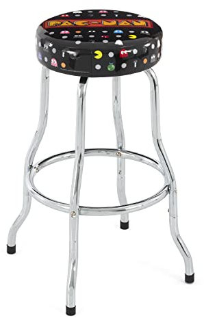 Tastemakers Arcade 1Up – Hocker für Arcade – PAC Man, mehrfarbig, 1317, Größe verstellbar von 50 cm bis 75 cm