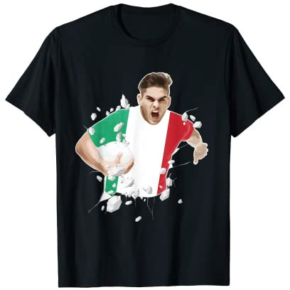 Italien Rugby Union Jersey | 2019 Fans Kit Italian Supporters T-Shirt