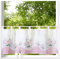 heimtexland ® Scheibengardine Blumen Gardine Digitaldruck HxB 45x120 Fensterdekoration Oekotex Bistrogardine Typ789 Rose Altrosa