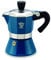 Pezzetti, Bellexpress Cafetière 1 tasse en aluminium avec couvercle transparent et joint en silicone résistant à la chaleur pour plaques de cuisson à gaz, vitrocéramique, laiton