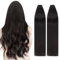 TESS Tape in Extensions Echthaar 40 Stück Schwarz Echthaar Tapes in Extensions Glatt Haar Schwarz Tape in Haarverlangerung Remy 60 cm #1 100g
