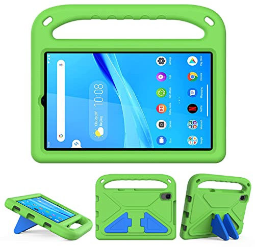 GOZOPO Enfants Coque pour Lenovo Tablette PC Tab M8 8.0, Léger et Résistant aux Chocs avec Poignée et Support Étui pour Lenovo Tab M8 4th Gen/ M8 3rd Gen/Smart Tab M8/Tab M8 FHD 2019 (Vert)