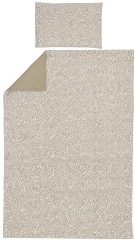 MEYCO Home Bettwäsche 140x200/220cm inkl. Kopfkissenbezugn Cheetah Taupe | 100% Baumwolle - Oeko Tex zertifiziert - weich - atmungsaktiv - waschbar & trocknergeeignet