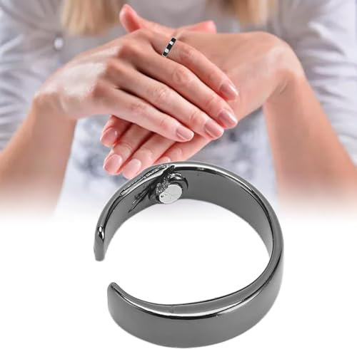 Magnetischer Anti Schnarchring Männer Frauen Magnetischer Akupressurring Einstellbare Müdigkeitslinderung Schlafhilfe Schnarchen Präventionsring Anti Schnarch Geräte Schnarchlösung (M)