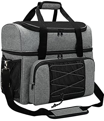 HUIOP Bowling Bag, Sac de Bowling pour 2 Boules Sac de Bowling Portable avec Porte-Boule rembourré pour Double Boule et Paire de Chaussures de Bowling jusqu'à 16 Ans