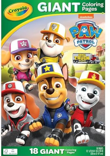 Crayola Riesige Malvorlagen, 32,4 x 49,5 cm (Paw Patrol)