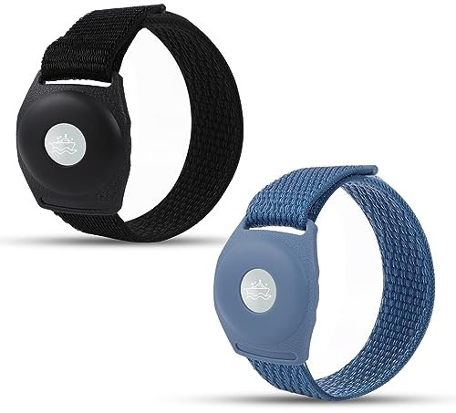 BOXOB 2stk Armband für Prinzessinnenmedaillon, Verstellbares Armband für Prinzessinnen-Medaillon mit Magischem Kleber Zubehör für Prinzessinnen-Medaillonhalter für Männer Frauen (Blau, Schwarz)