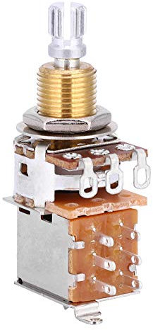 Cts 500K Push Pull Pots For Guitars Push Pull Pot 500K Copper(Mainly) A500K Electric Guitarr Potentiometer Pull Button Switch Pot Pickup Switch