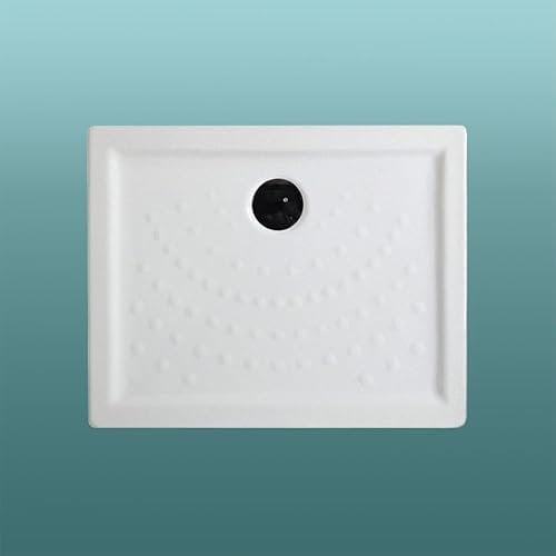 Kiamami Valentina Piatto Doccia in Ceramica Bianca Antiscivolo 100x70 h6cm Malta
