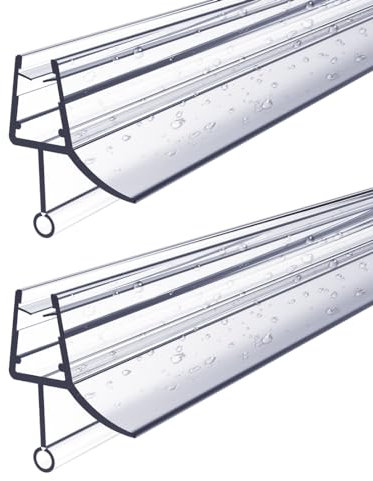 S'AFIELINA Joint de Douche 2x80 cm – Joint Porte de Douche 7–8 mm – Joint Paroi de Douche Découpable – Montage Facile