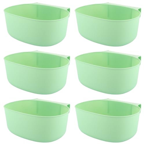 CYEER 6 Stück Wickeltisch Organizer zum Anhängen, 21x18x9CM Waschschüssel Baby für Wickeltisch, Wasserschüssel Wickeltisch, Auffangschale für Küchenabfälle, Wickeltisch Zubehör, Grün