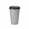 BIOFUTURE Biodegradable Coffee Cups – 50 x 6oz – 16oz (170ml – 450ml) Disposable Paper Cups with Lids – Eco-Friendly and 100% Compostable – Ideal for Tea, Coffee, and Hot Drinks (Grey, 16oz)