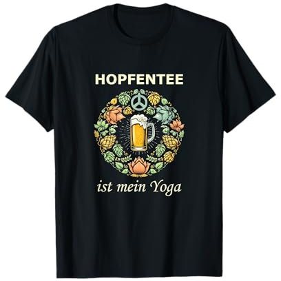 Spruch Geschenk Bier - Hopfentee ist mein Yoga T-Shirt