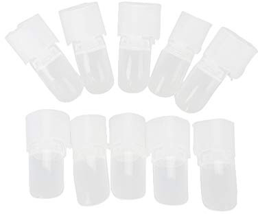 Nagellack-Schutz für Finger, Nagellack-Hautschutz, Abziehbarer Nagelschutz, Maniküre, Finger-Nagelkunst-Spitzen-Abdeckung, 10 Stück Nagellack-Lack-Schutz-Halter, Nagelkunst-Spitzen