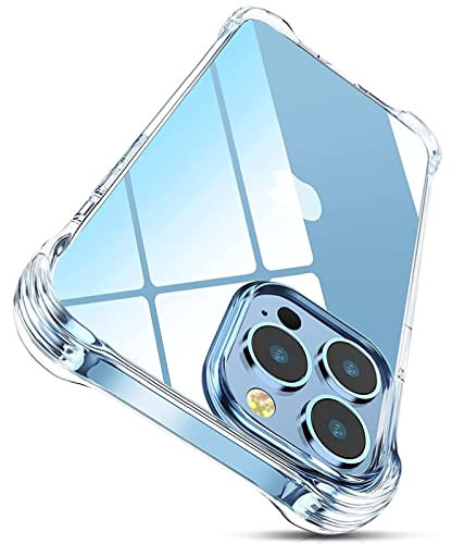 XLCY - Clear, Transparent, Shockproof Case For Apple iPhone 13 Pro Max, Pro, Soft Gel, Quality Anti Scratch Case