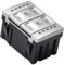 6M2T-19K314-AC Interruptor Control de Botón Calefacción de Asiento Compatible con Ford S-MAX 2006-2015 Galaxy MK3 2006-2015 Mondeo MK4 (Plata)