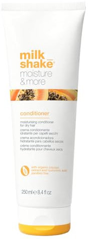 milk_shake | Moisture & More Conditioner 250 ml, Feuchtigkeitsspendende Pflegecreme für trockenes Haar, Made in Italy