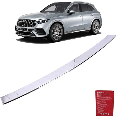 INLY Ladekantenschutz Edelstahl Stoßstange Heckschutz Chrom kompatibel mit GLC X254 (ab 2022) GLC X253 (2015-2019)