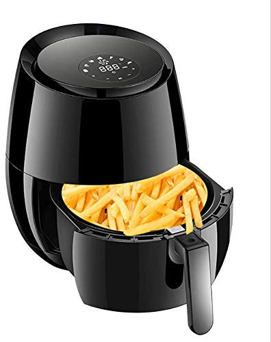 BWCKMTSC Fryer à air à écran Tactile LED, Four à Fryer à air sans Huile de 5,2 L avec écran Tactile numérique, friteaux à air Chaud avec Panier antiadhésif, minuteur de 30 Minutes, rôti, déshydrate,