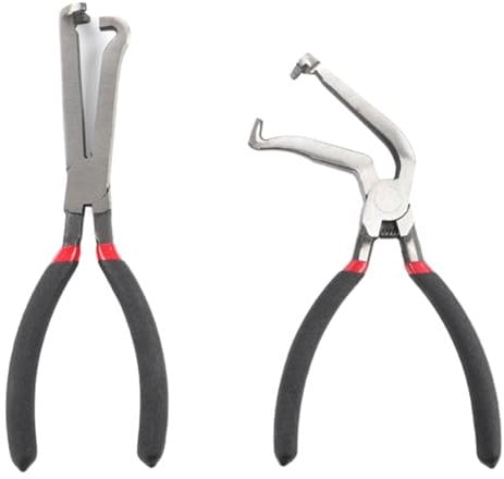 NIYATA 2PCS Electrical Disconnect Pliers,Automotive Connector Pulling Tool for Car Repair,Disconnect Fuel Line & Spark Plug Pliers with Anti-Slip Handle,Carbon Steel Electrical Connector Remover Tool