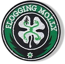 Folk Punk Rock-inspirierter Patch – Bestickter Aufnäher zum Aufbügeln, Applikation im Flogging Molly-Stil