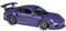 WHYMIRRJ 1:24 Per Porsche 911 GT3 RS Scala Modelli Di Auto In Lega Realistici Modelli Di Veicoli Collezione Ornamenti Souvenir(Purple)