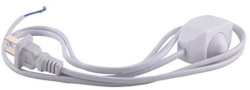 Sttejlbho weisse Lampe Netzkabel w Dimmerschalter AC 250V / 110V US Stecker