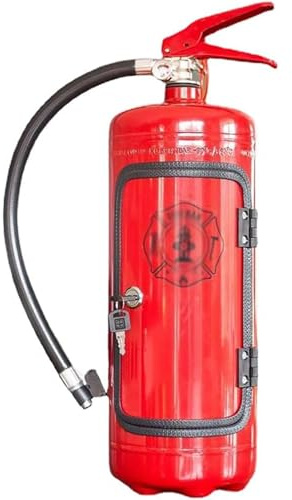 YZHYYDS Minibar Extintor, Minibar de Metal Hecho a Mano, Regalo Original, Fácil de Transportar y con Apariencia Realista, Diseño Estructural Único para Amantes del Whisky, Camping y Picnic