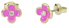 Ted Baker Gayla Garland Stud Earrings for Women (Gold/Hot Pink & Crystal)