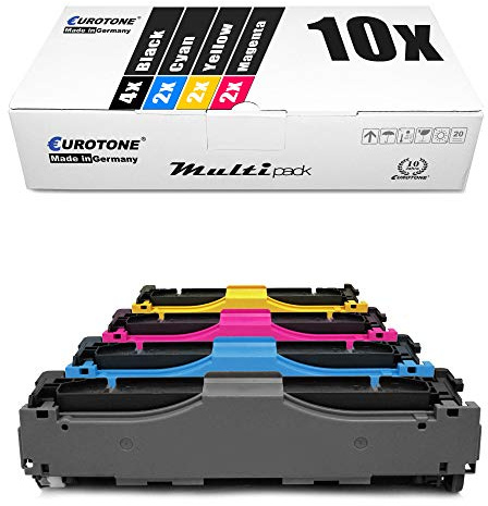 10x Müller Printware kompatibler Toner für HP Color Laserjet Pro MFP M 377 477 fdn dw fdw fnw ersetzt CF410X-13X 410X
