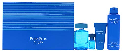 Perry Ellis Perry Ellis Aqua for Men 4 Pc Gift Set
