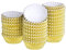 TUPARKA 500 Pcs Gold Mini Metallic Foil Cupcake Liners Baking Muffin Paper Cups Cases, Bottom 3.2cm Dia