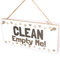 Clean Empty Me! / Dirty Fill Me Up! - Helpful Dishwasher Emptying Reminder Handmade Wooden Sign/Plaque