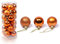 Battnot Weihnachtskugeln 24 Stücke 30mm Christbaumkugeln Set Weihnachtsbaumschmuck Christbaumschmuck Weihnachtsbaum Dekoration Weihnachtsdeko hängende Hausdeko Christmas Xmas Party (30mm, Orange)