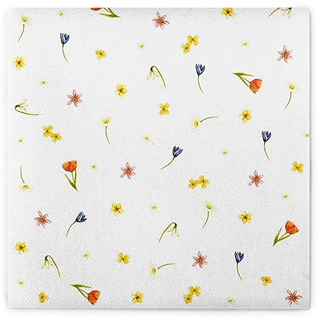 Sovie HORECA Serviette BETTY aus Linclass Airlaid 40x40 cm, hochwertige Einweg-Servietten für Hochzeiten Gartenpartys Sommerfeste, Streublumen, extrem saugstark & stoffähnlich, 50 Stück