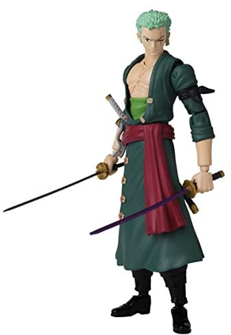 BANDAI - Anime Heroes - One Piece Figur - Lorenor Zorro - Roronoa Zoro - Figurine Anime Heroes 17 cm - Offizielle One Piece Lizenz - Gelenkige Zorro-Figur - Spielzeug für Kinder ab 4 Jahren - 36932