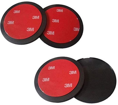 XLKJ 4 Pcs Disco de Montaje para Salpicadero con Adhesivo, Fuerza Adhesiva Soporte de Tableta para Soporte de Ventosa Grande para AutomóVil
