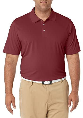 Amazon Essentials Men's Golf Polo Shirt, Moisture-Wicking Quick Dry, Short Sleeve, Rich Burgundy, XL