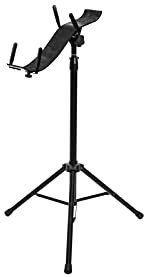DIMAVERY Gitarren-Spielständer für Akustik/E-Gitarre | Ständer für elektrische sowie akustische Gitarren und E-Bässe