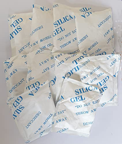 10 Beutel mit je 100g Silica Gel weiss, Silicagel, Silika Gel, Silikagel, Trockenmittel