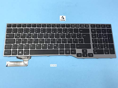 T-ProTek Deutsche Tastatur ohne Backlight für Fujitsu lifebook E753 E754 E756 Series