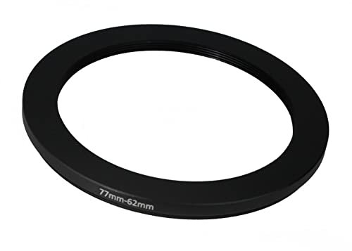 77mm to 62mm Step-Down Ring Filter adapter (77mm-62mm) Camera Filter Ring for 62mm UV ND CPL Filter (MPIXO)