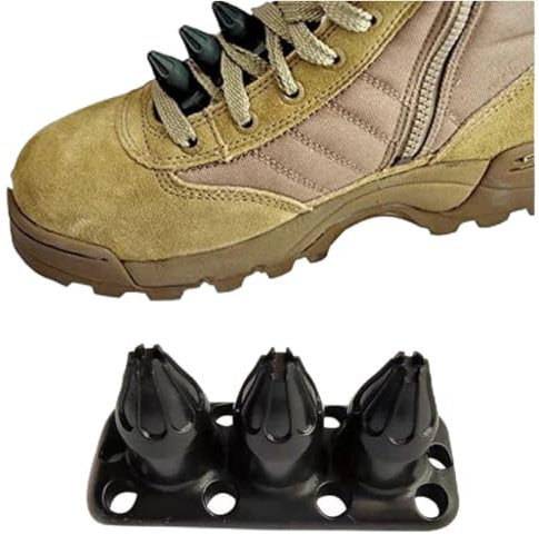 Lipfer 1 Pc Delta Boots Studs Selbstverteidiger Defensive Kampfschuhschnalle Kuba Kick Style, Schwarz