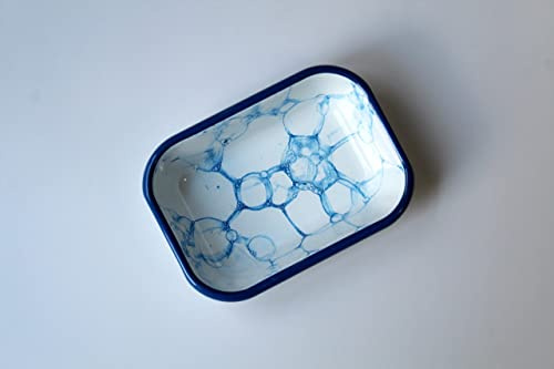 Elifle Bubble Collection Enamel Rectangular Serving And Roasting Dish (16(W) x 11(D) x 4(H) Centimeters)