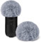 Geekria for Creators Furry Windschutzscheibe kompatibel mit Blue Yeti, Yeti Pro, Mic DeadCat Windschutzscheibe, Windbuster, Windjammer, Flauschabdeckung Windschutzscheibe (Grau/2 Stück)