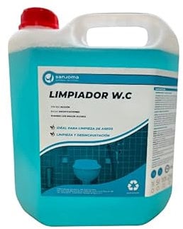 5L Limpiador WC Desincrustante Profesional - Detergente Limpiador de Inodoro Industrial - Limpiador de WC Industrial - Agradable Aroma Marino