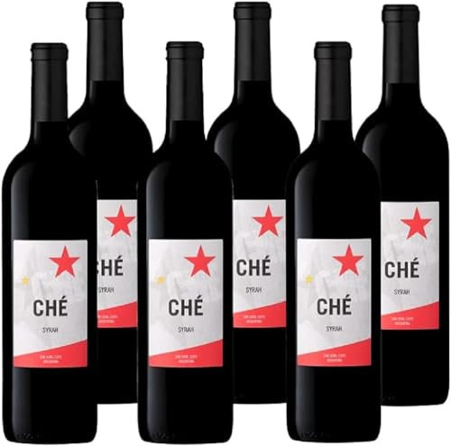 Ché - Vin d'Argentine Mendoza - Syrah - Vin Rouge - Lot de 6 bouteilles x 75cl