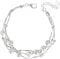 VGWON 925 Sterlingsilber Schichtbar Armband mit Perlen Damenarmband Geschenk für Frau Mutter Tochter Freundin