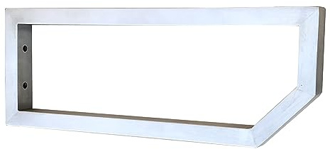 Sunload Waschtischkonsole Wandkonsole Edelstahl gebürstet Design fünfeckig (500x150mm)